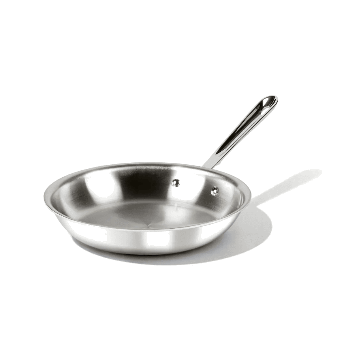 D3 Stainless Fry Pan, 10 in in Natural silver