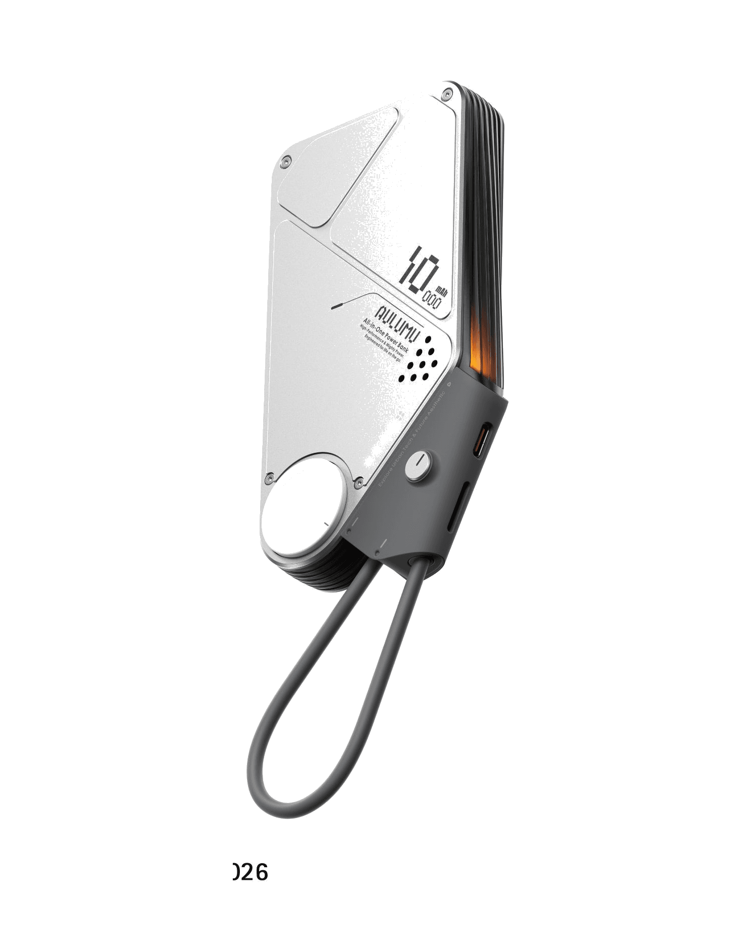 M10 Multi-Charging Dual-Mag Power Bank in Silver-Grey
