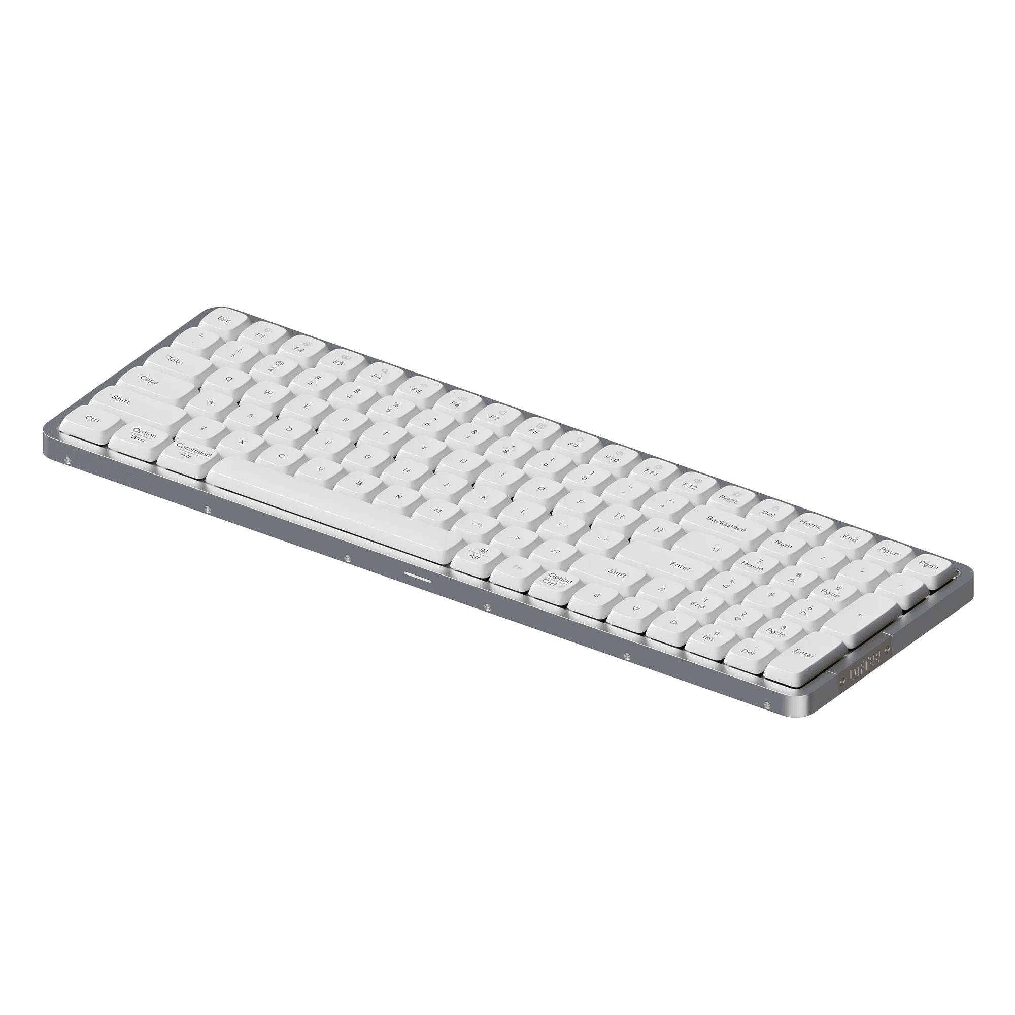 Flow100 Low-profile Mechanical Keyboard - White in White