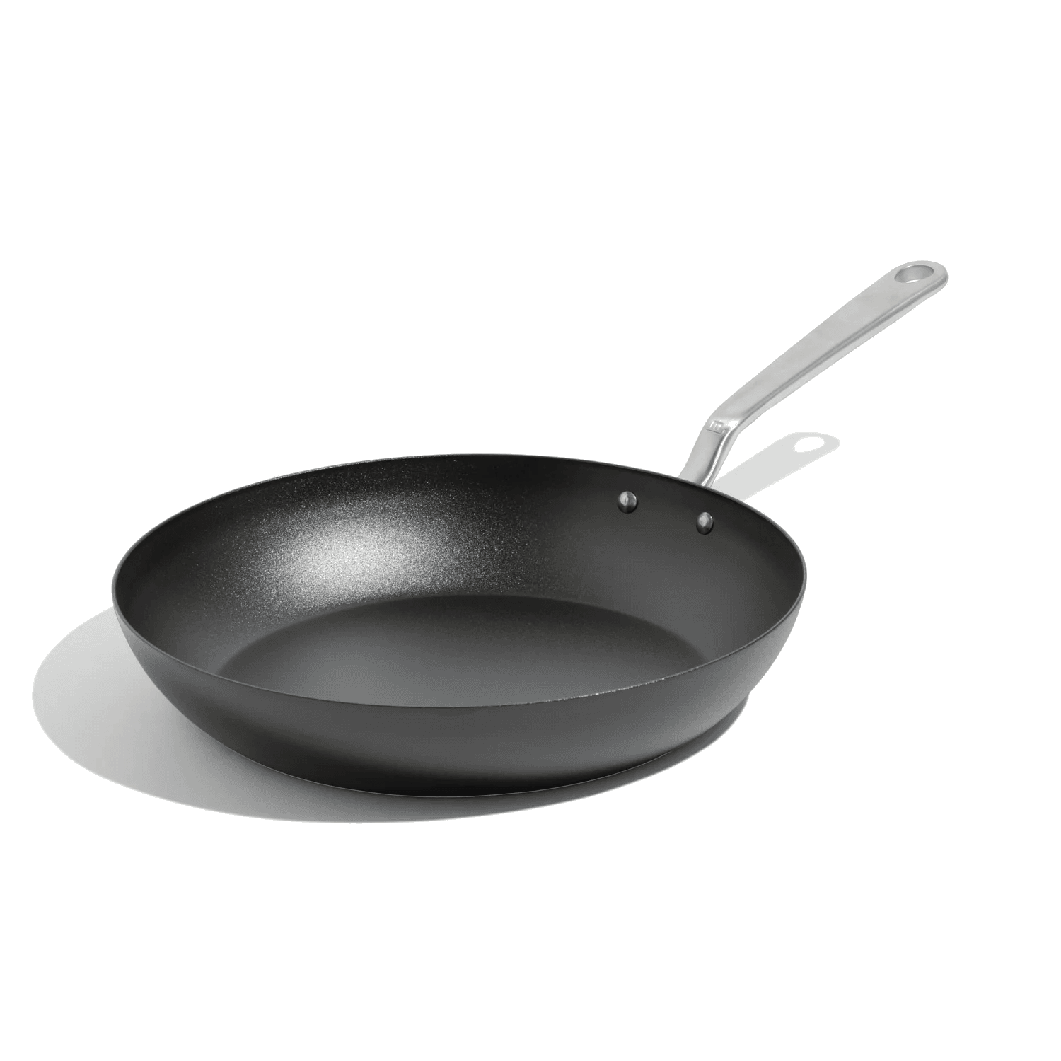 Seasoned Carbon Steel Frying Pan, 12 in in Dark steel