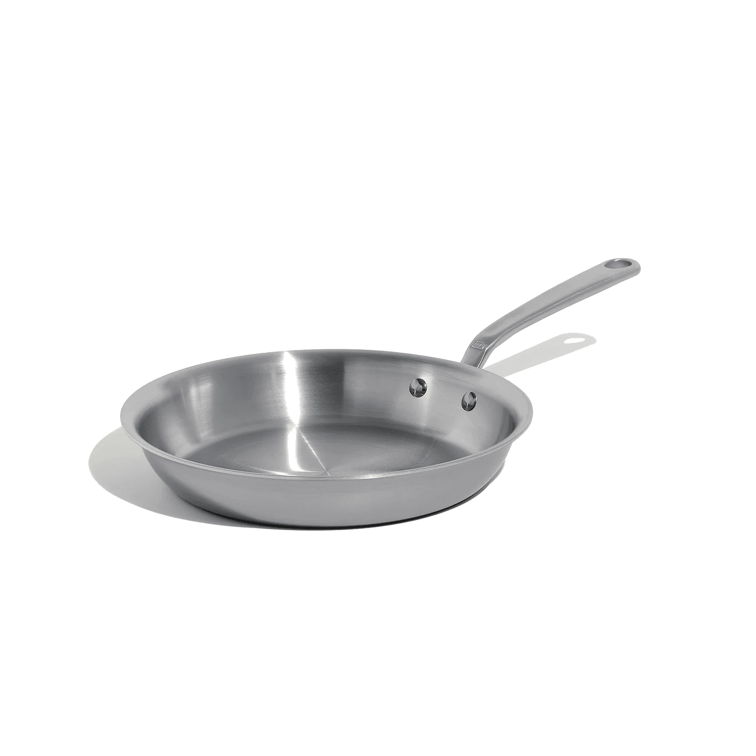 Stainless Clad Frying Pan, 10 in in Natural silver