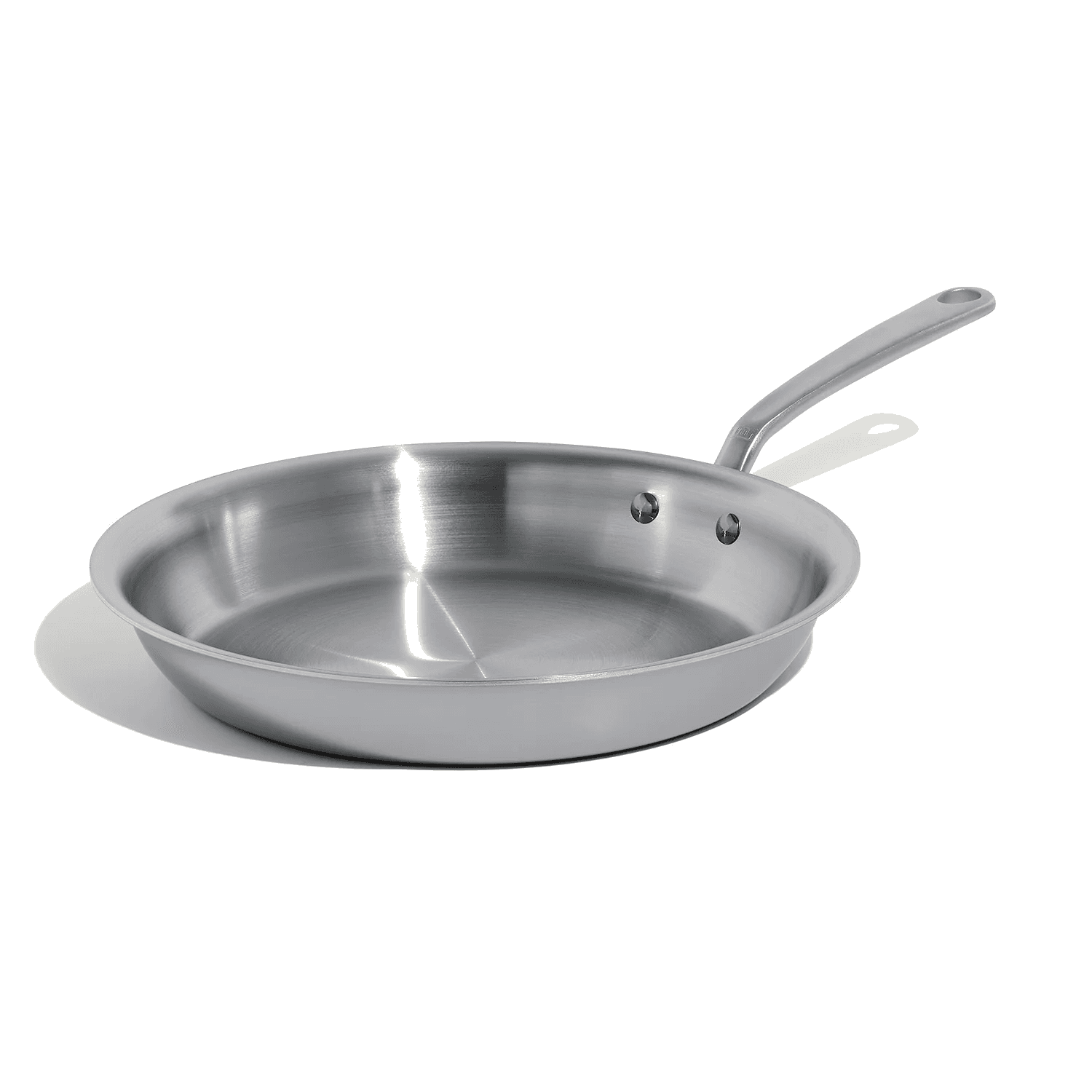 Stainless Clad Frying Pan, 12 in in Natural silver