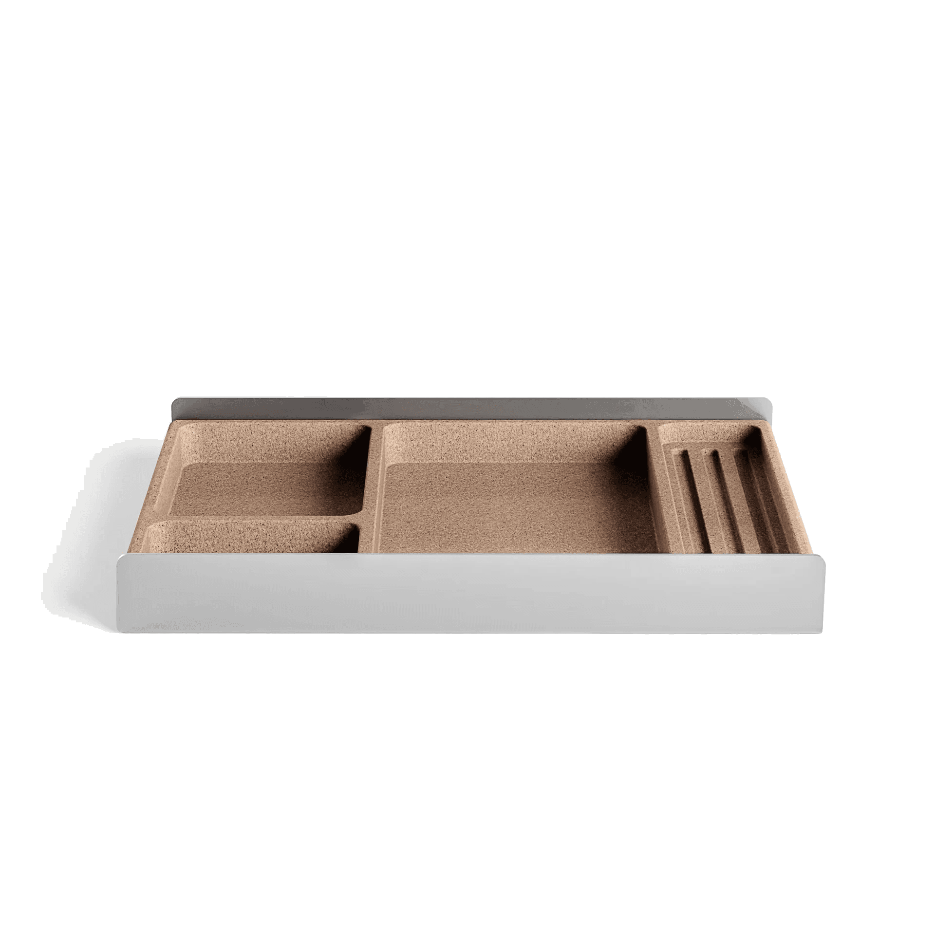 Desk Tray Drawer - Aluminium in Natural silver