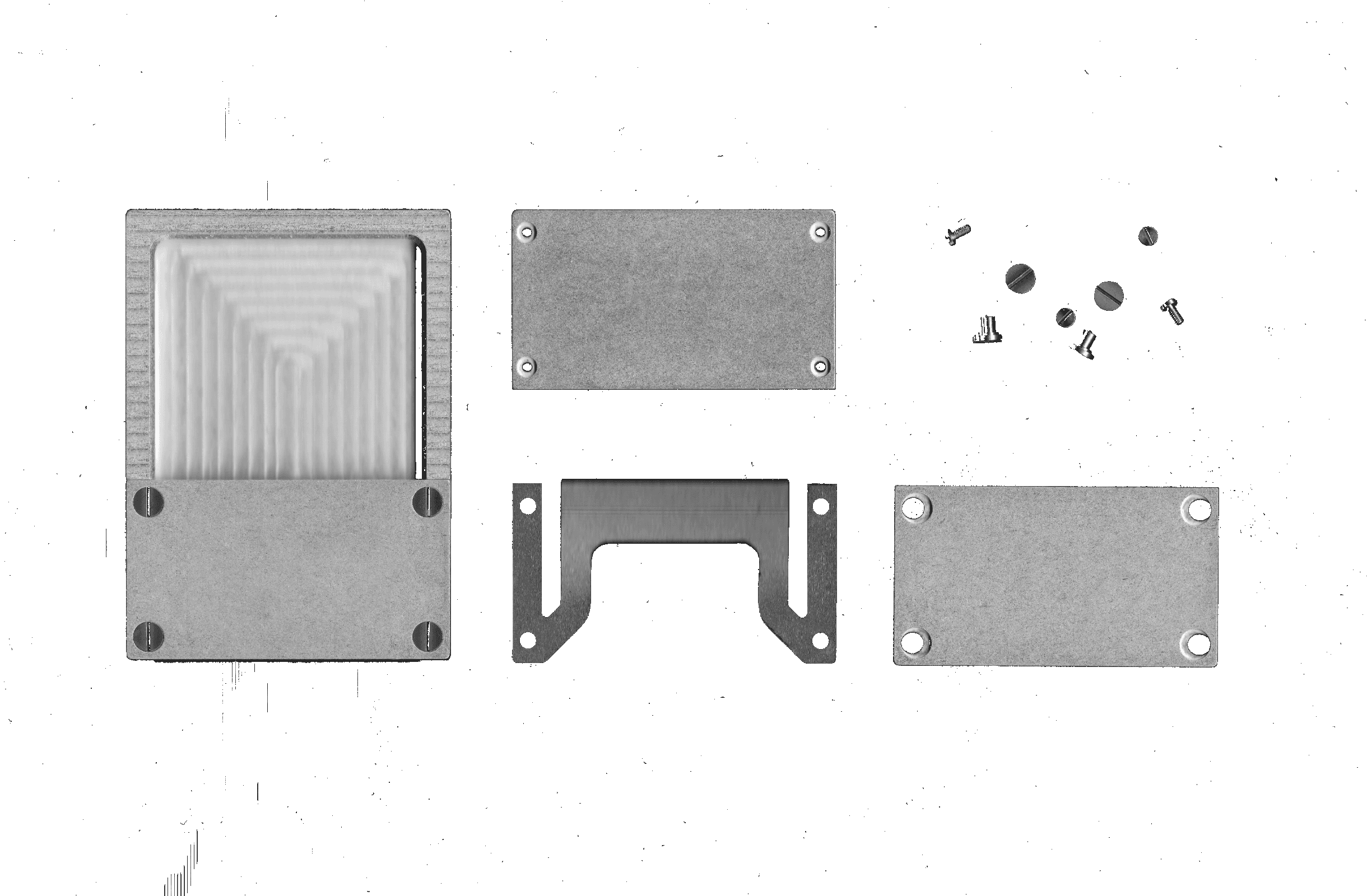 Si Cardholder in Natural aluminum