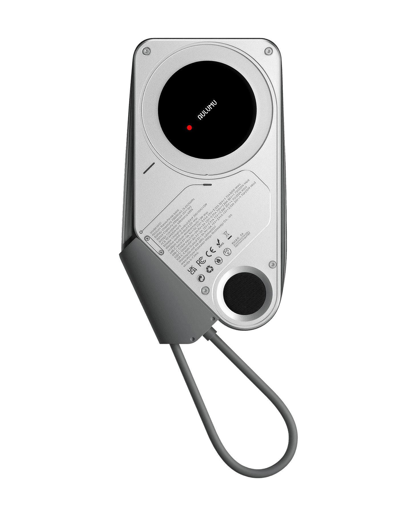M10 Multi-Charging Dual-Mag Power Bank in Silver-Grey, view 5
