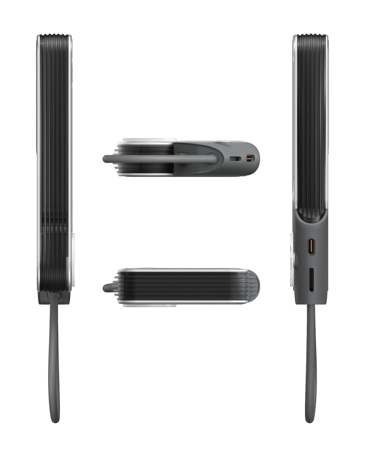M10 Multi-Charging Dual-Mag Power Bank in Silver-Grey, view 6