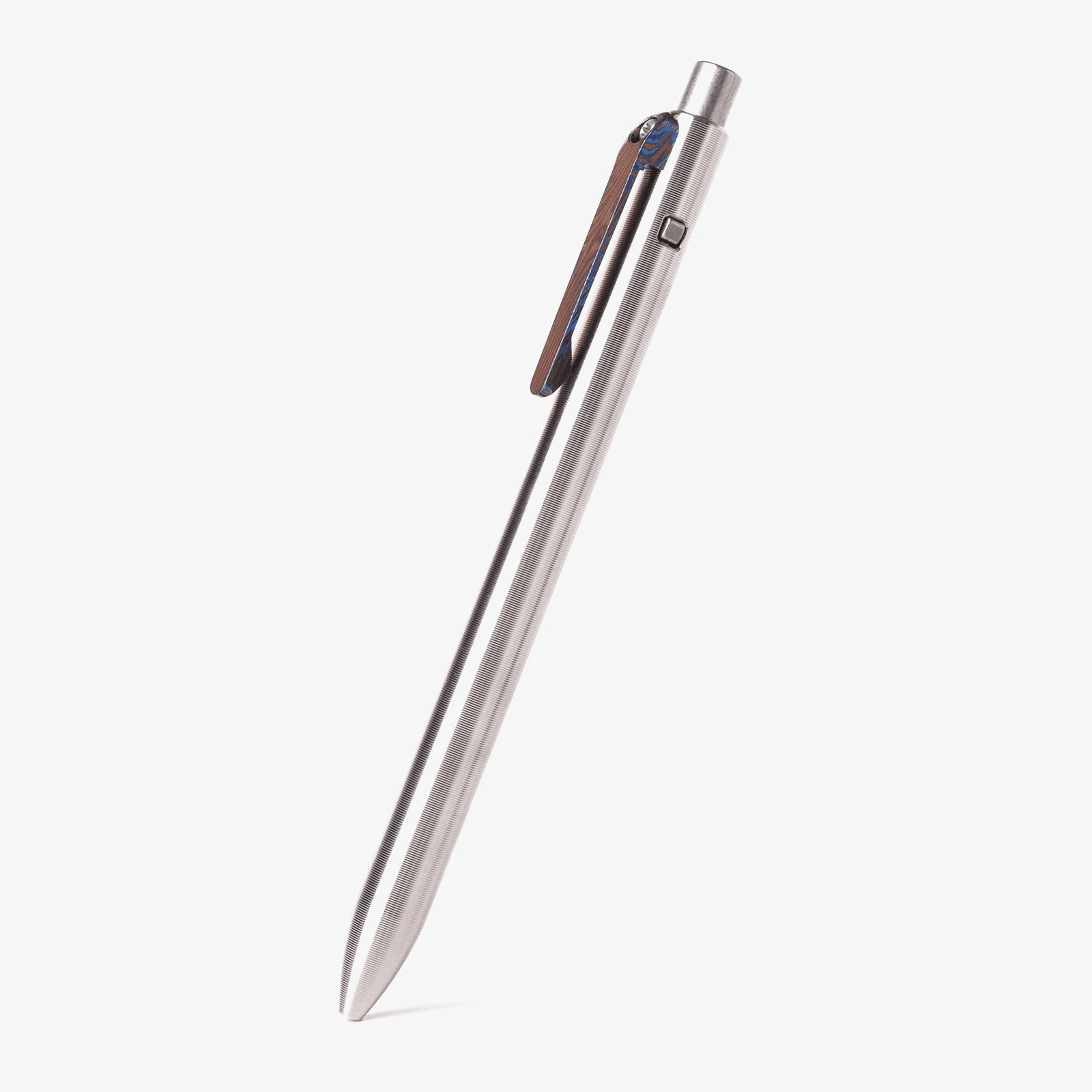 Side Click Pen in Titanium, copper, bronze, or dark zirconium, view 2