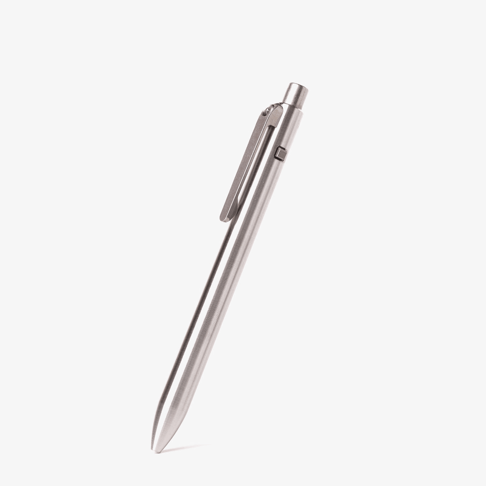 Side Click Pen in Titanium, copper, bronze, or dark zirconium, view 3