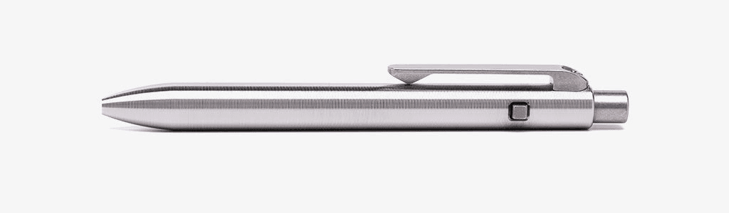 Side Click Pen in Titanium, copper, bronze, or dark zirconium, view 5
