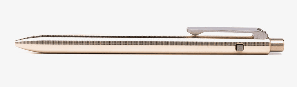 Side Click Pen in Titanium, copper, bronze, or dark zirconium, view 13
