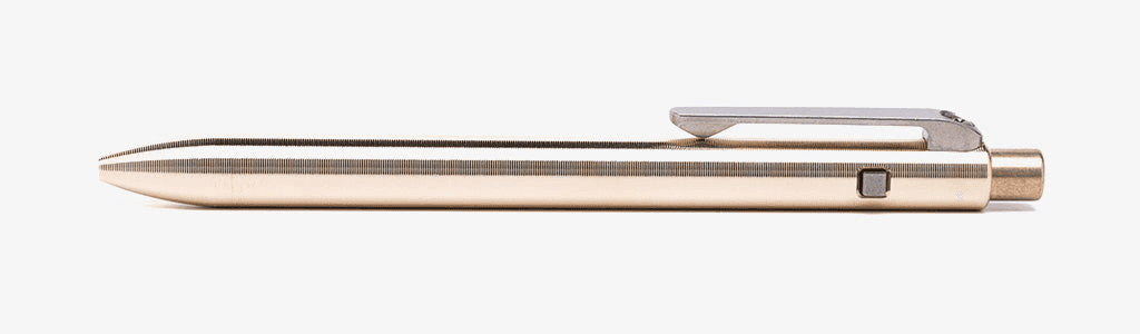 Side Click Pen in Titanium, copper, bronze, or dark zirconium, view 15