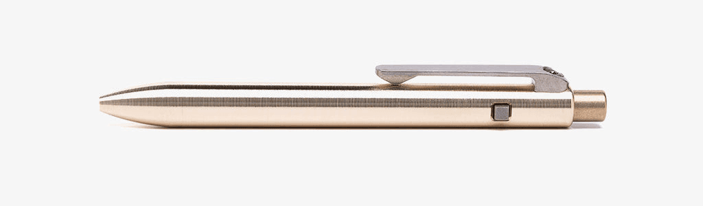 Side Click Pen in Titanium, copper, bronze, or dark zirconium, view 17