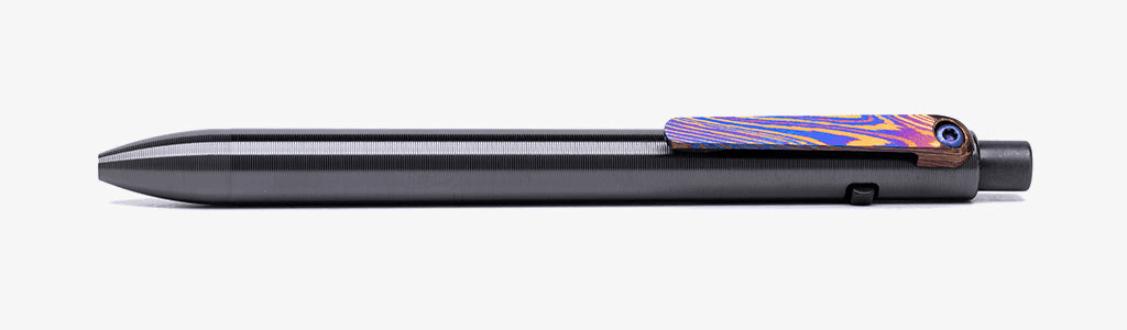 Side Click Pen in Titanium, copper, bronze, or dark zirconium, view 22