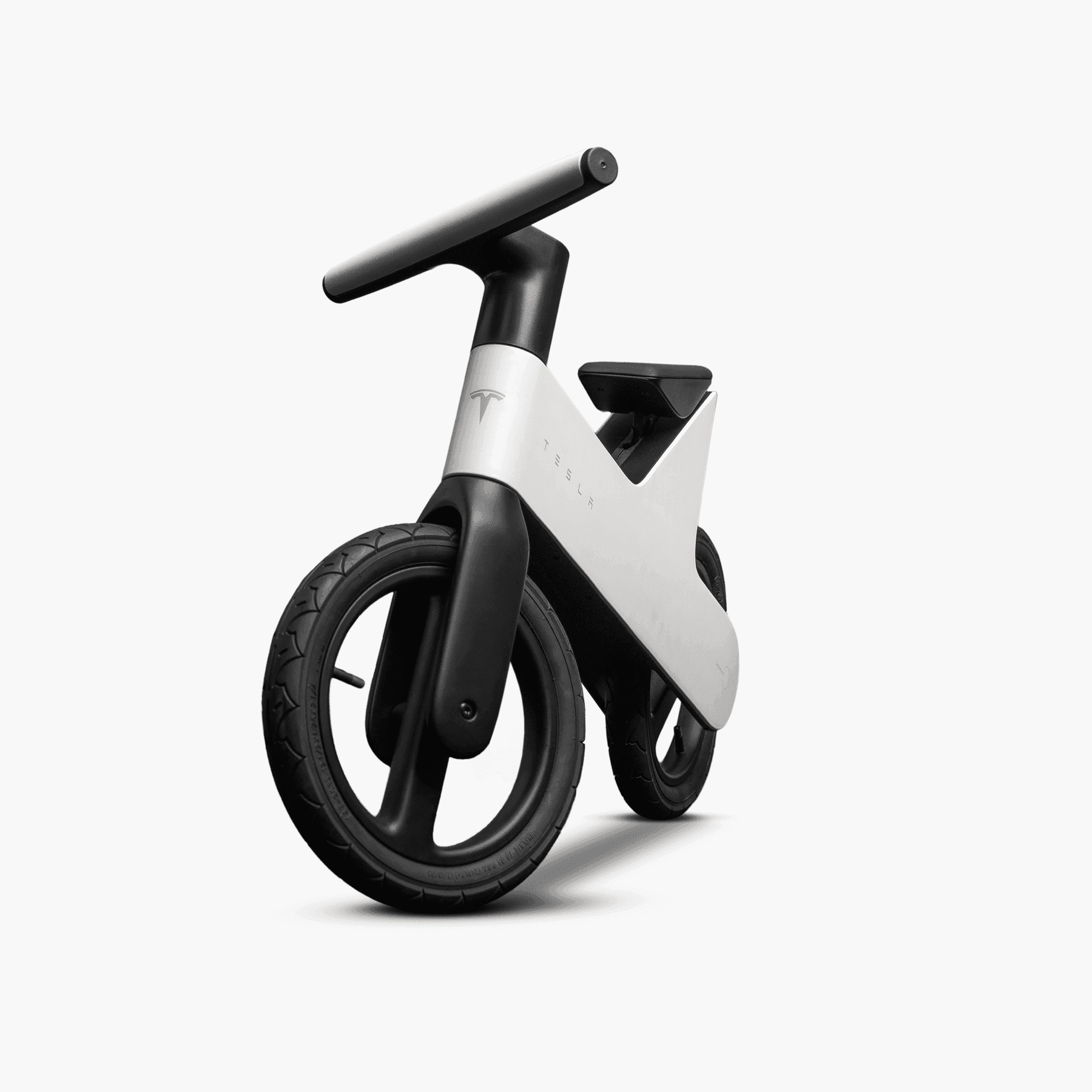 Balance Bike for Kids in White and black, view 3