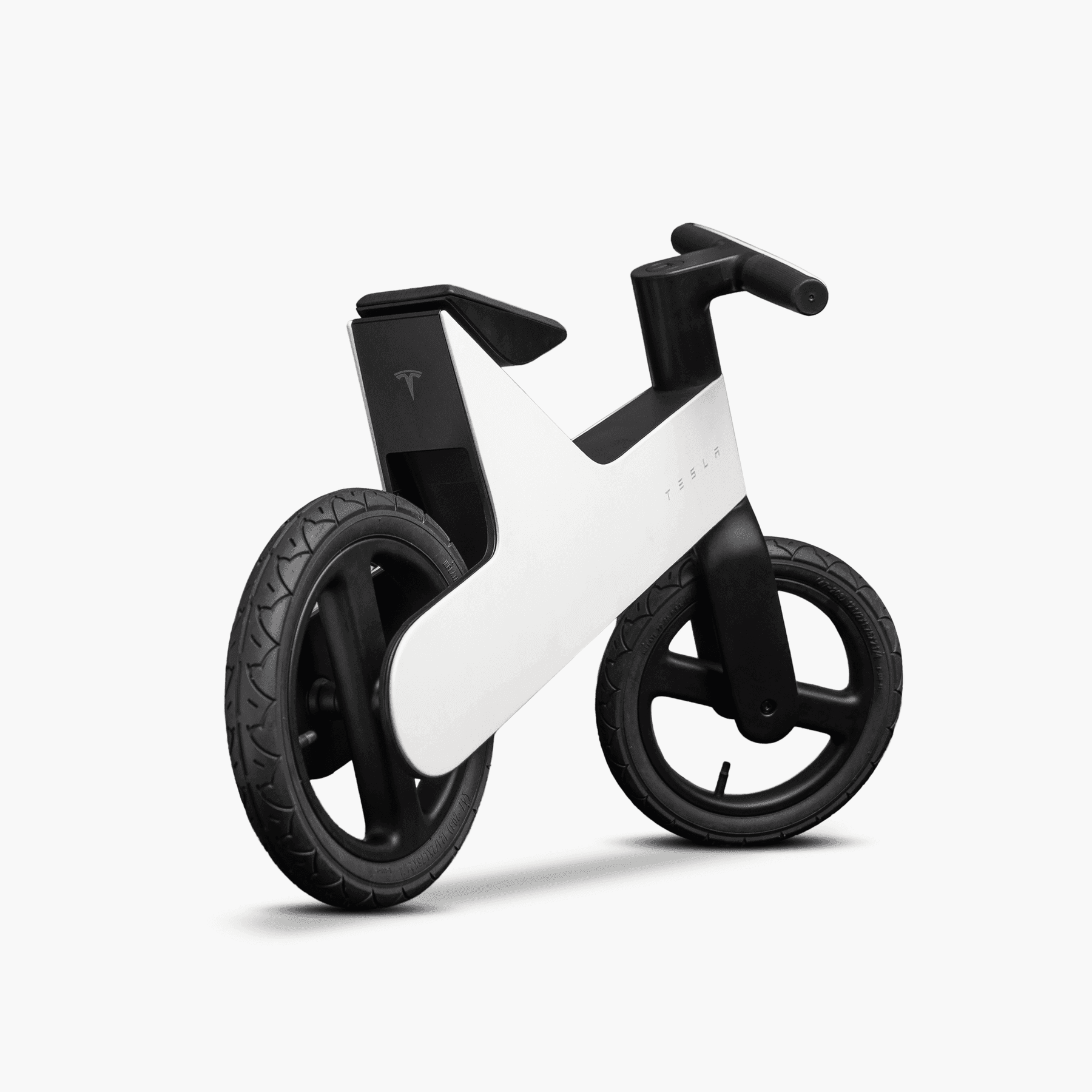 Balance Bike for Kids in White and black, view 4