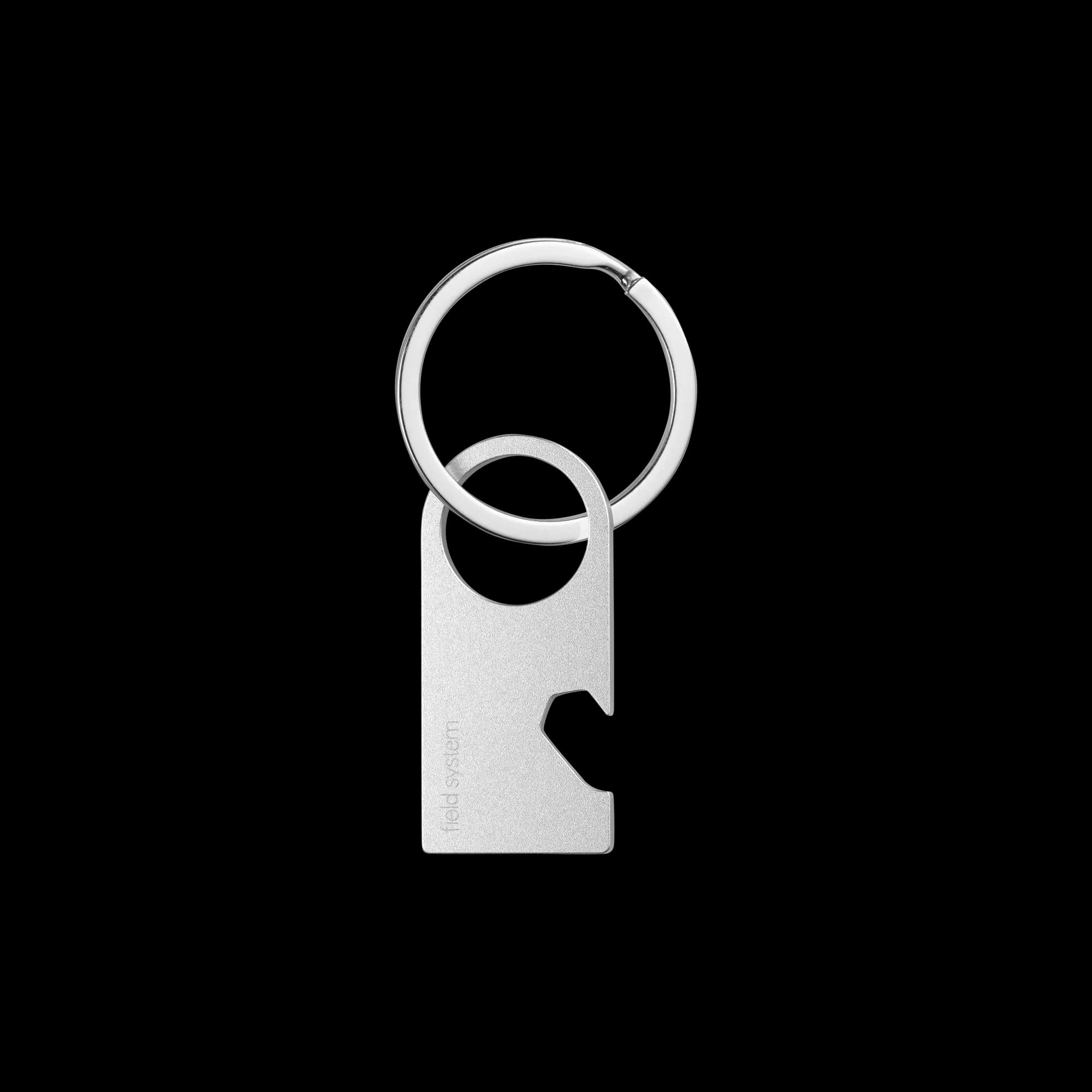 Field Keychain Opener in Natural silver