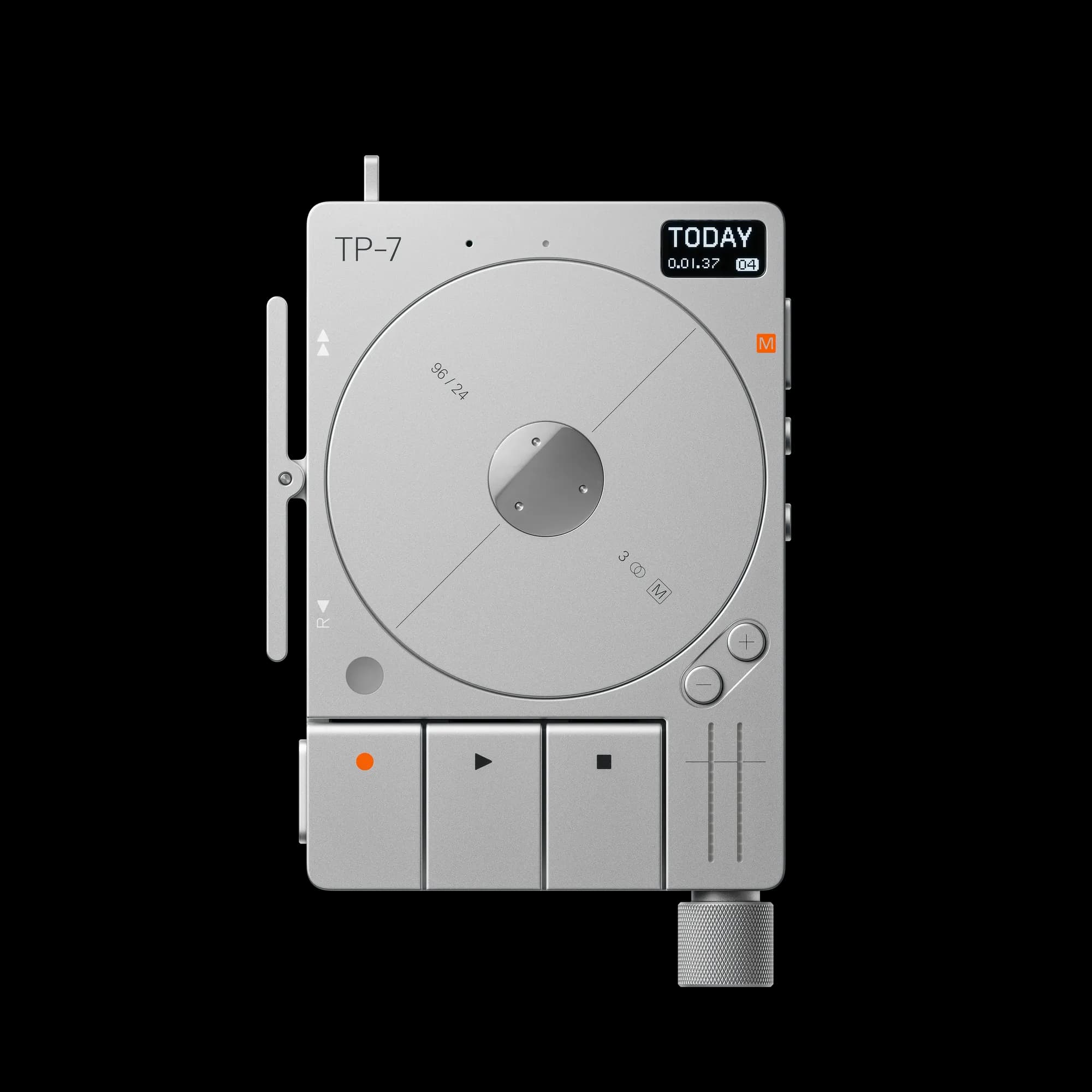 TP-7 field recorder in Natural silver