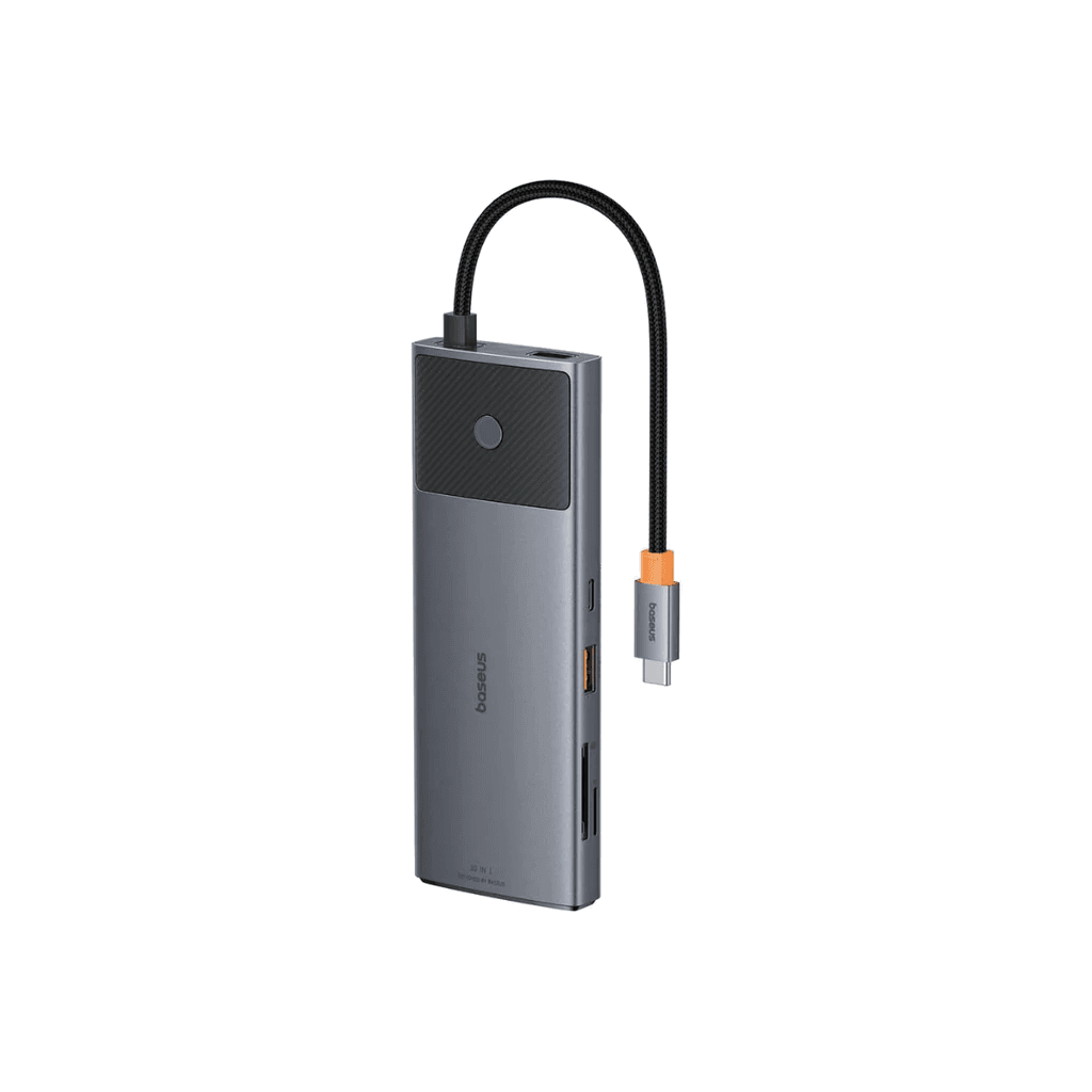 Metal Gleam Series II 10-in-1 USB Hub - Satin dark gray in Satin dark gray