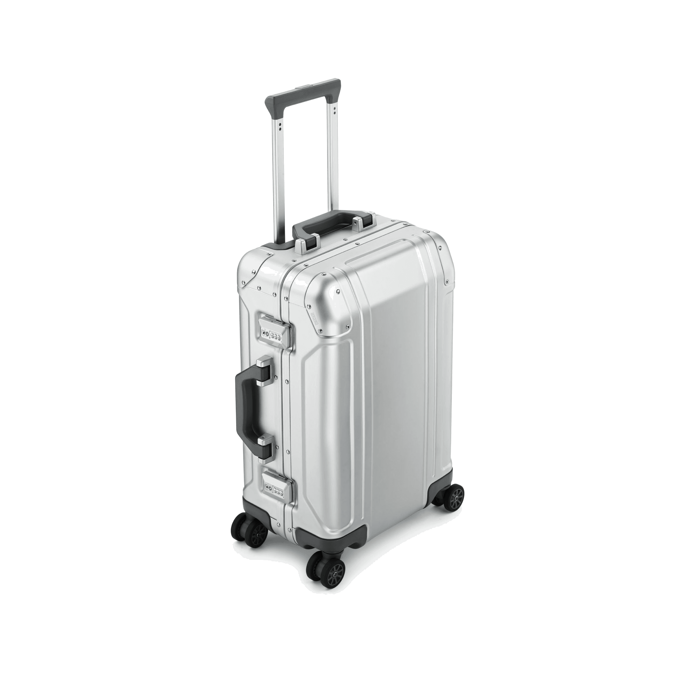 Geo Aluminum International Carry-On Case - Silver in Silver