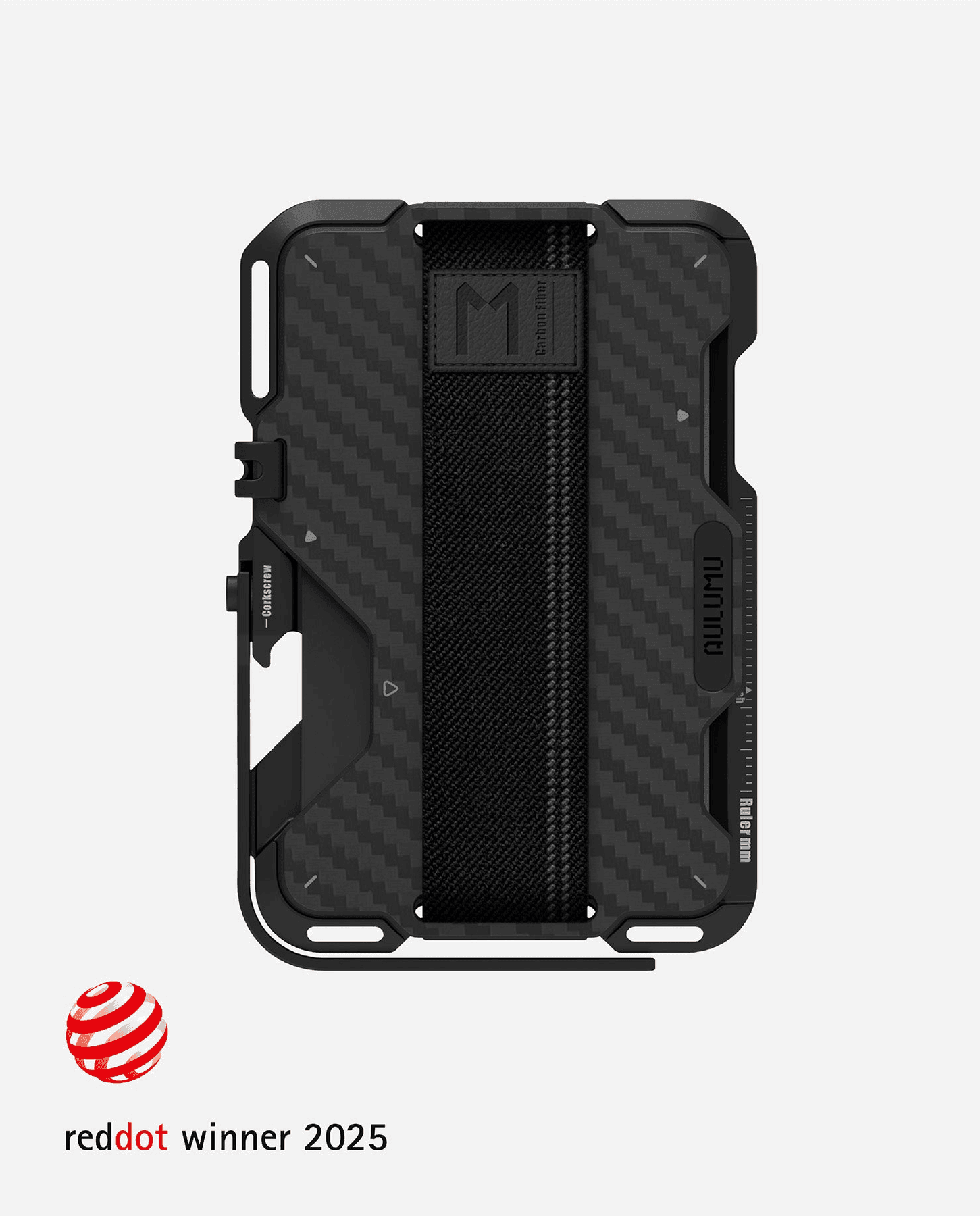 G03 Multi-Tool Magnetic Metal Wallet in Black carbon fiber