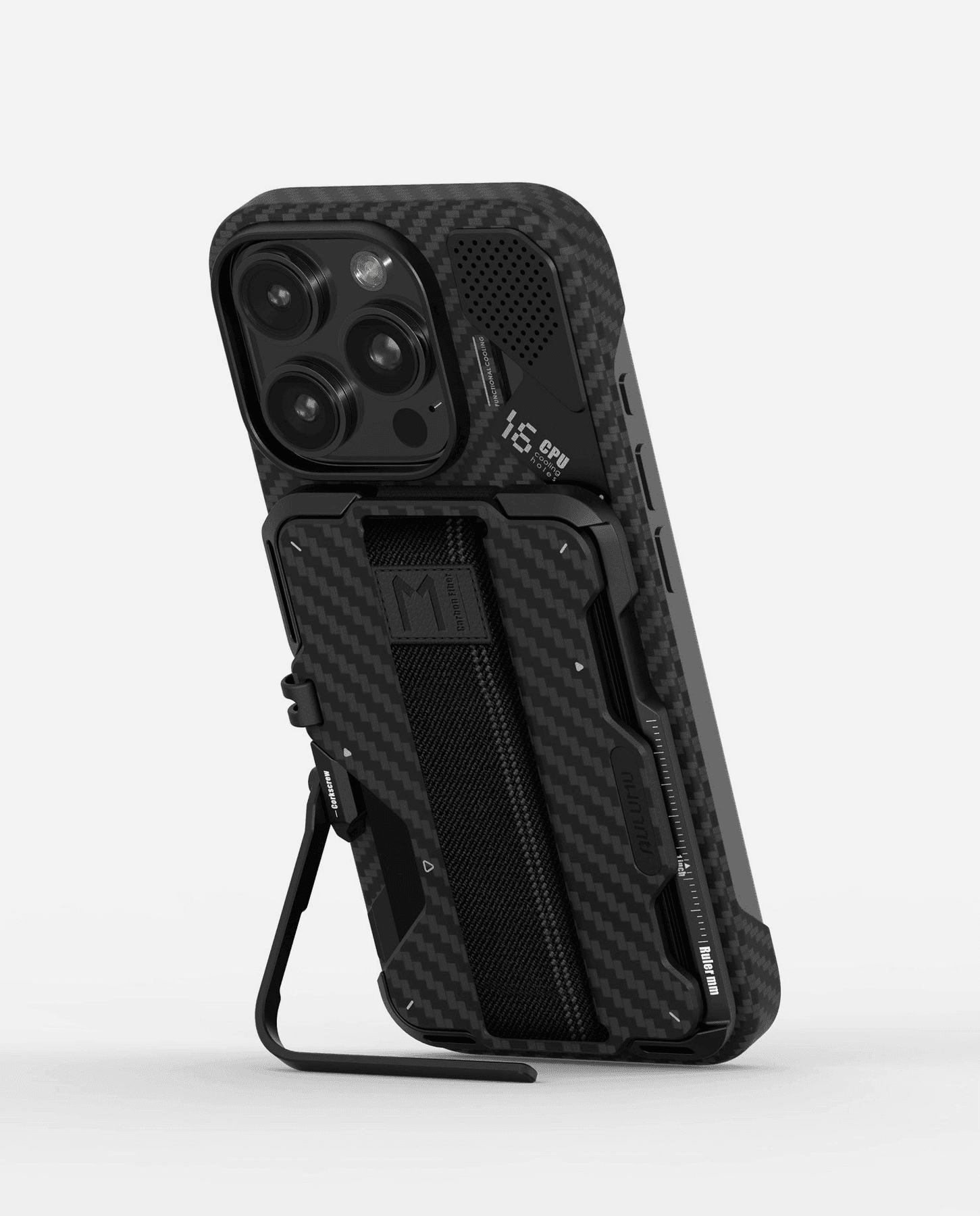 G03 Multi-Tool Magnetic Metal Wallet - Carbon Fiber in Black carbon fiber, view 2