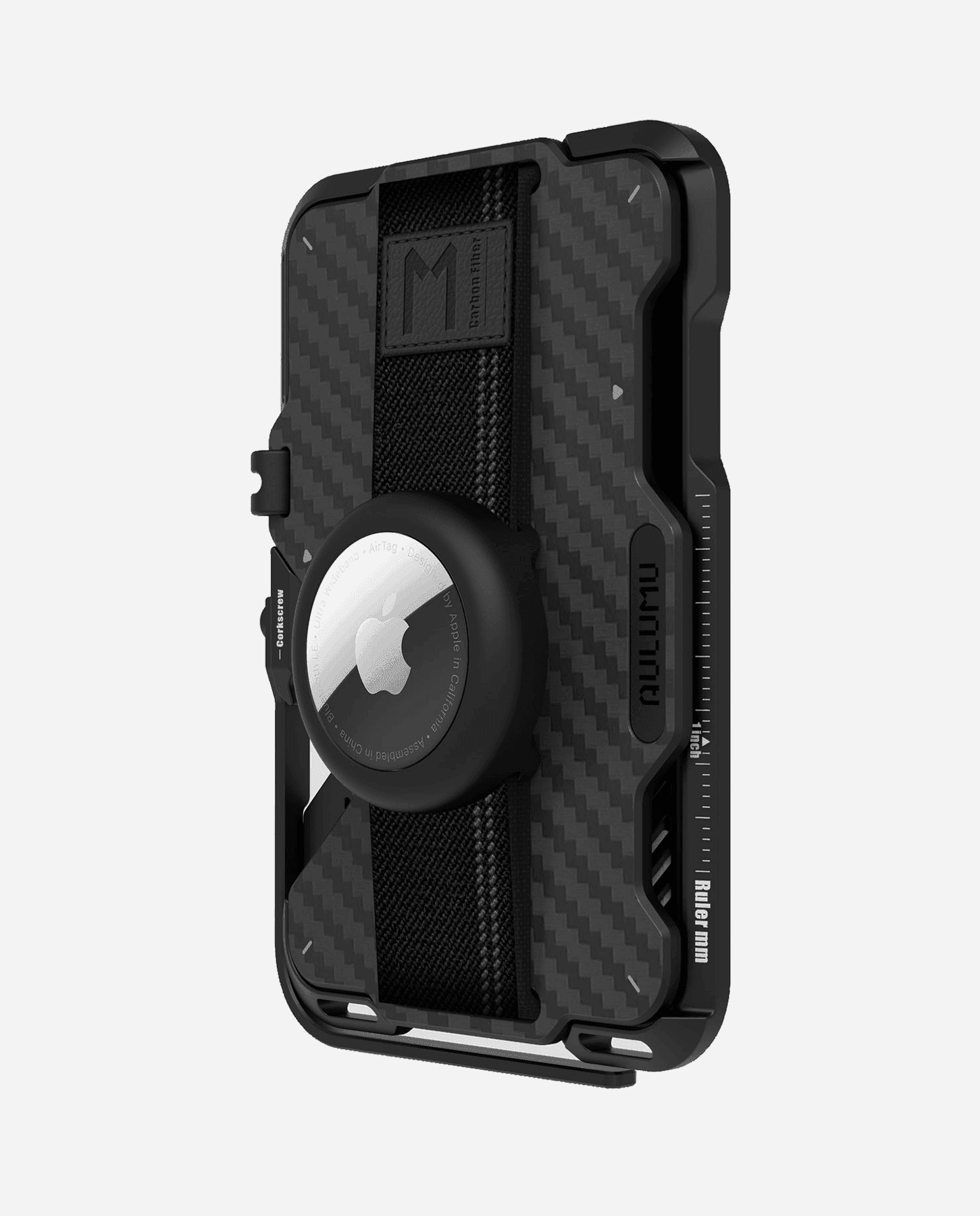 G03 Multi-Tool Magnetic Metal Wallet - Carbon Fiber in Black carbon fiber, view 8