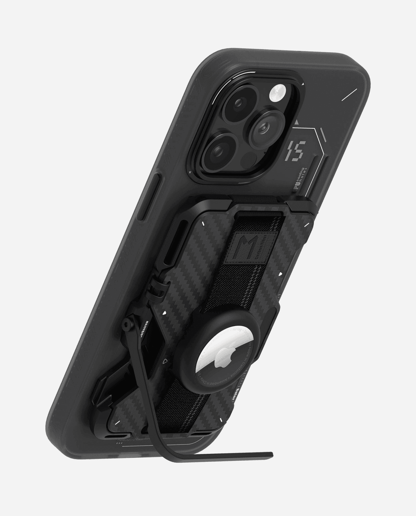 G03 Multi-Tool Magnetic Metal Wallet - Carbon Fiber in Black carbon fiber, view 13