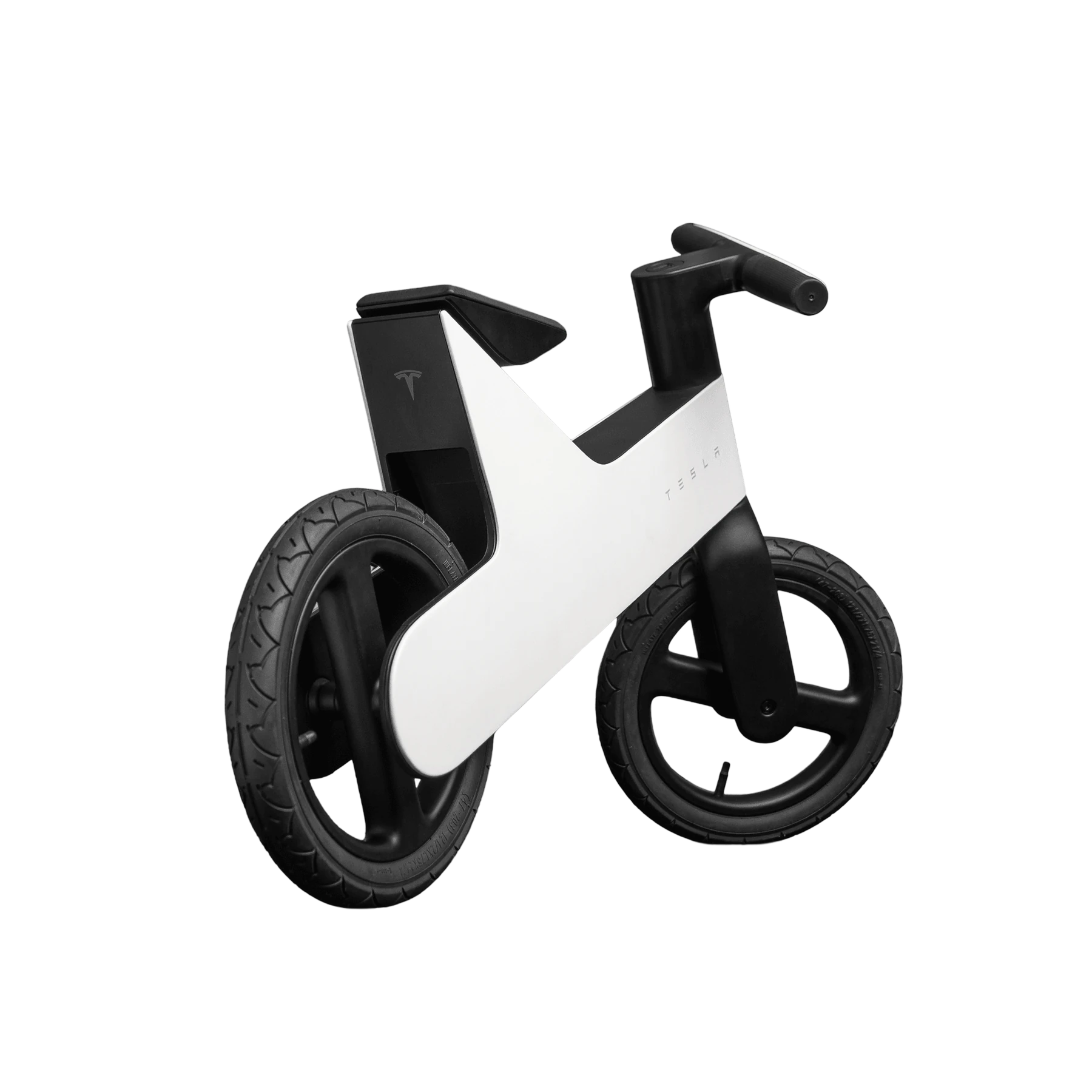 Balance Bike for Kids in White and black, view 3