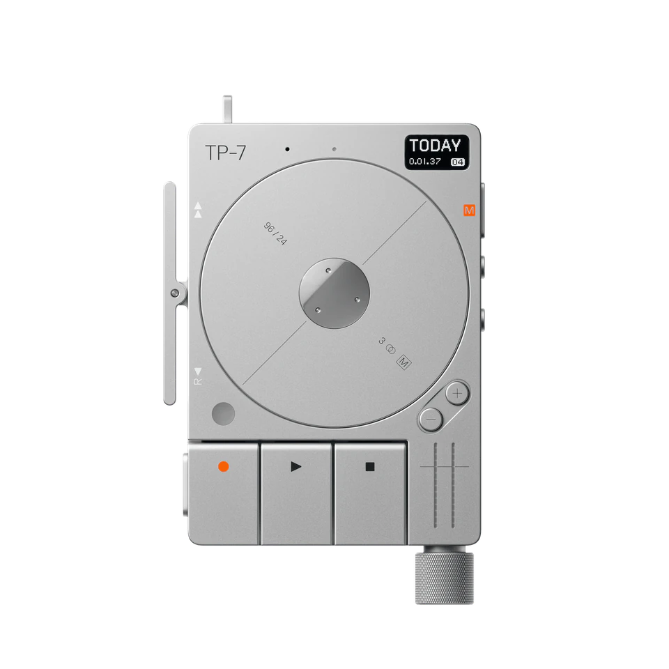 TP-7 field recorder in Natural silver